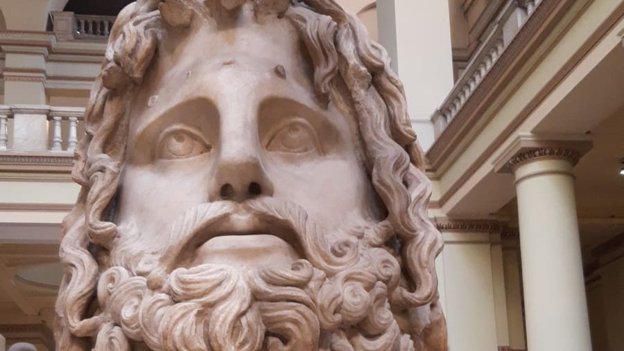 Sculpture of Serapis in the Museum