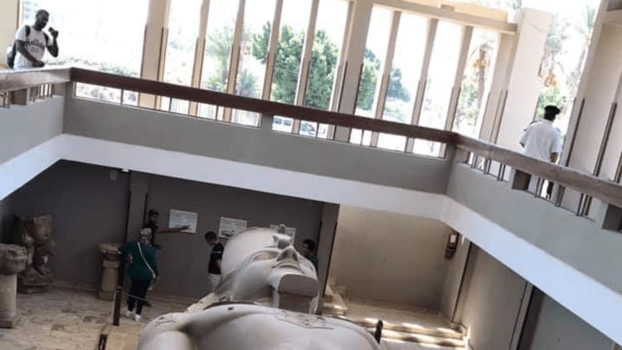 See the statue of Ramses II