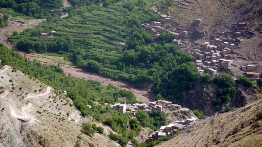 Village located in the mountains of Azzaden Valley
