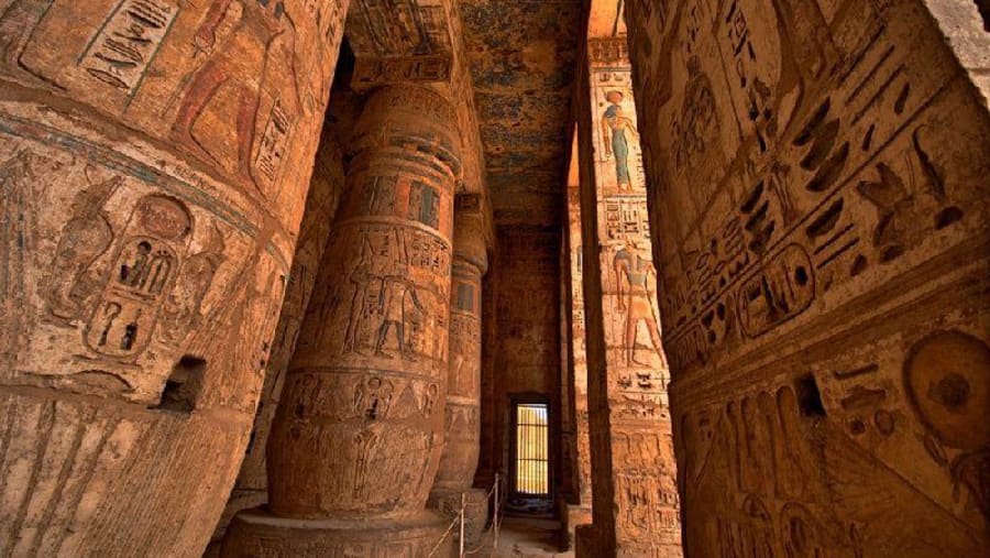 Cryptic carvings on the wall
