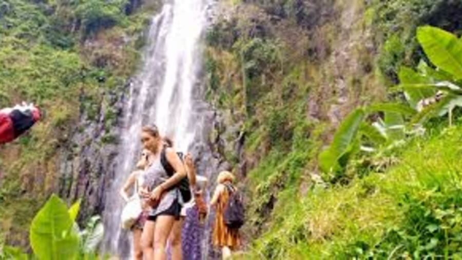 Unwind at the panoramic Materuni Waterfalls