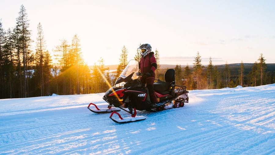 Snowmobiling