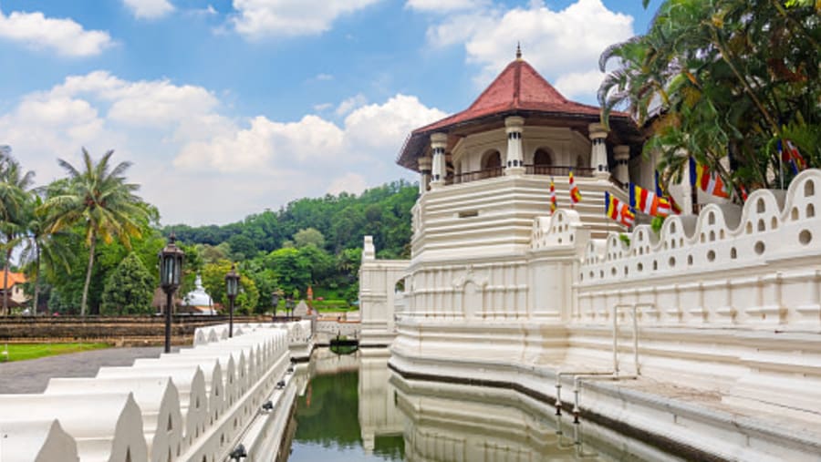 Temple of the Sacred Tooth Relic In Sri Lanka