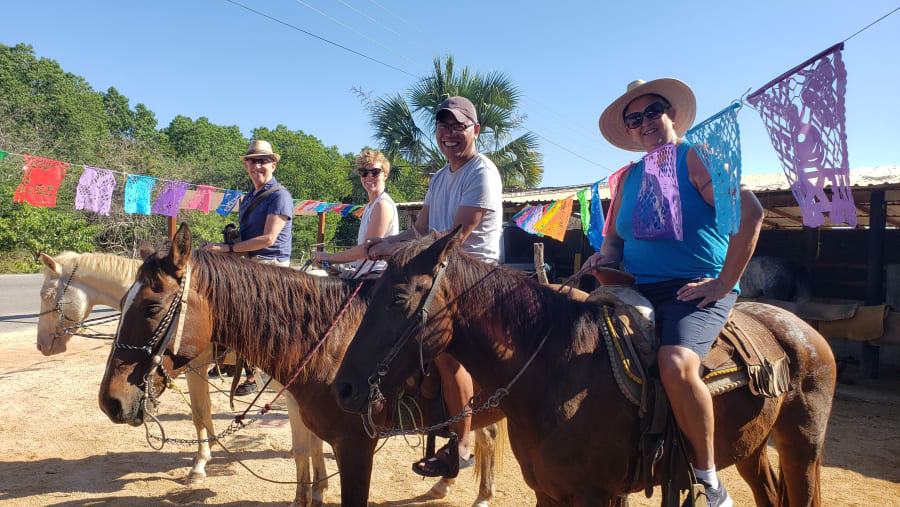 Horse Riding At Playa Larga, Mexico