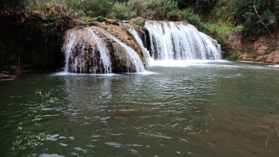 High in the Atlas mountains after passing through Berber villages and beautiful scenery is the Ouzoud Falls