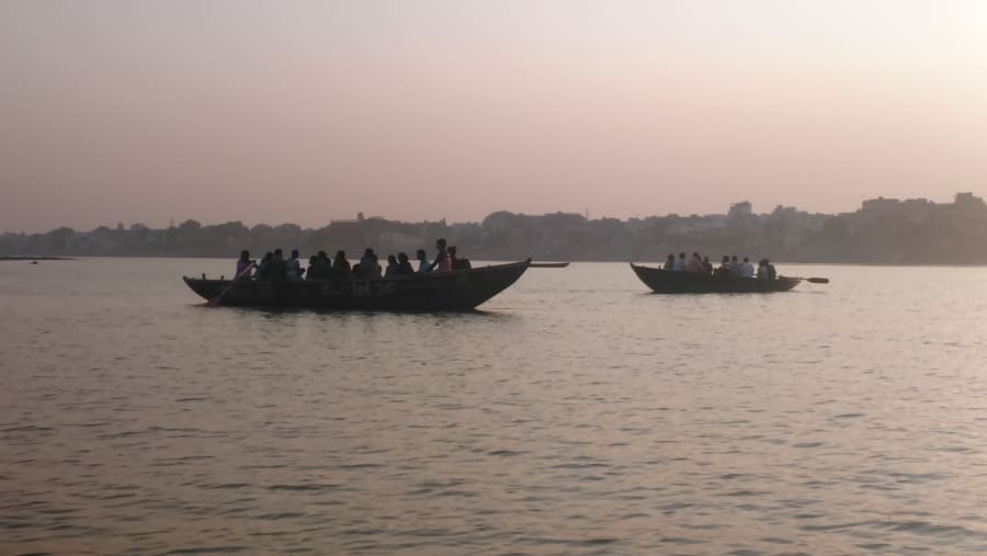Boat ride on the Ganga