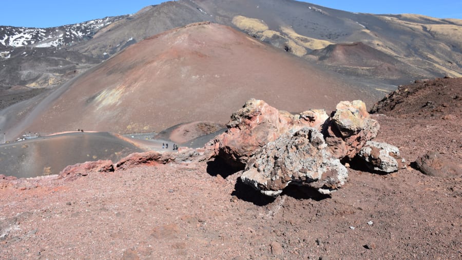 Scenic panorama of Mount Etna