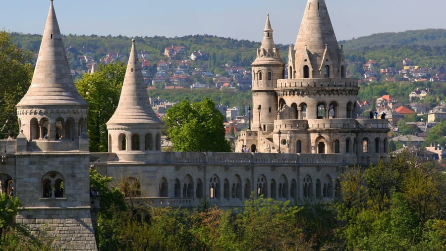 Fisherman's Bastion In Budapest, Hungary