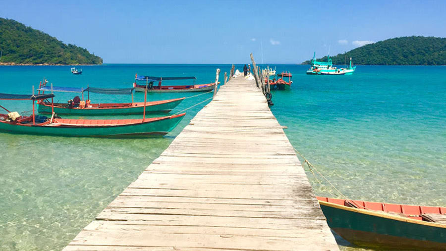 Sihanoukville, also known as Kampong Som, a coastal city in Cambodia