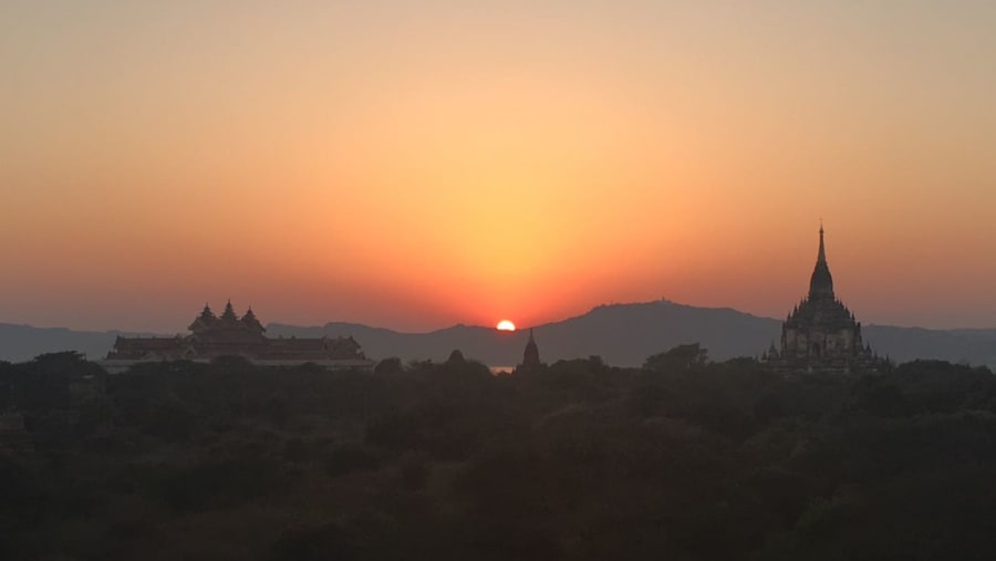 Sunset at Bagan Countryside