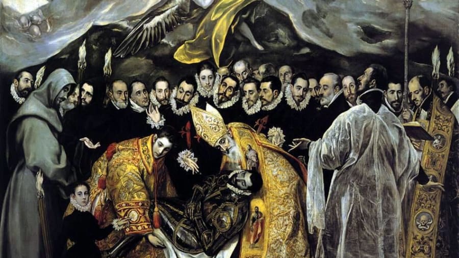 Burial of the Lord of Orgaz Painting by El Greco
