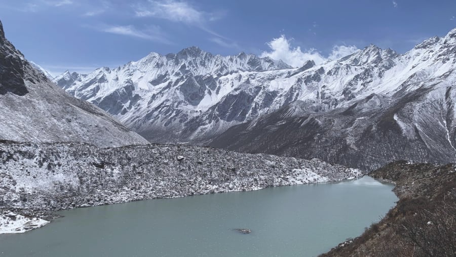 View of a moraine in Langtang
