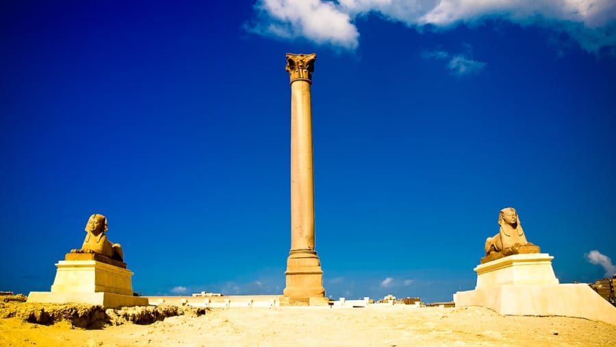 Admire the Pompey Pillar