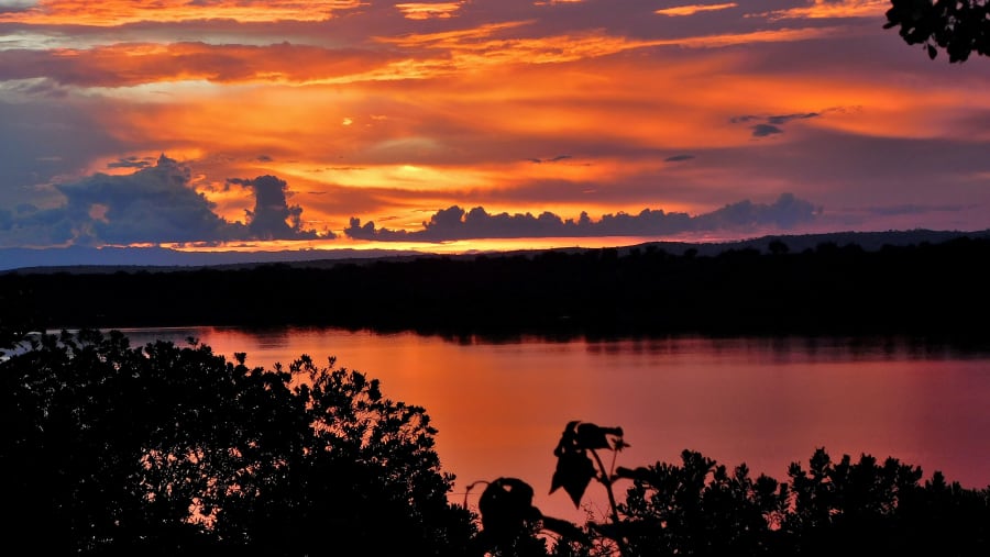 Beautiful Sunset at Lake Mburo