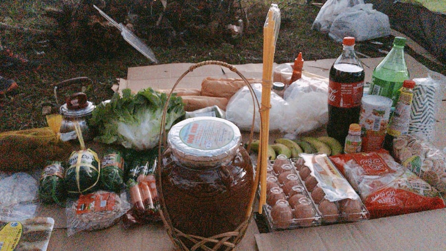 Camping on Da Phu hill