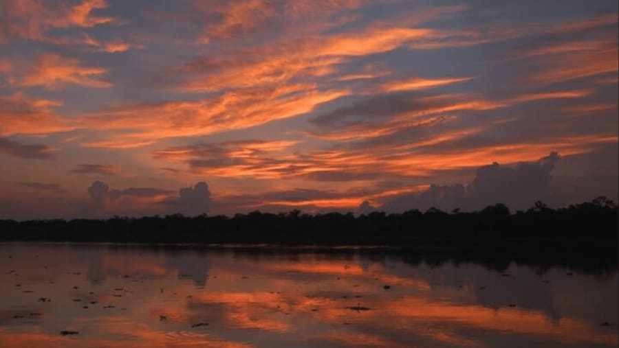Sunset at the Pacaya Samiria National Reserve