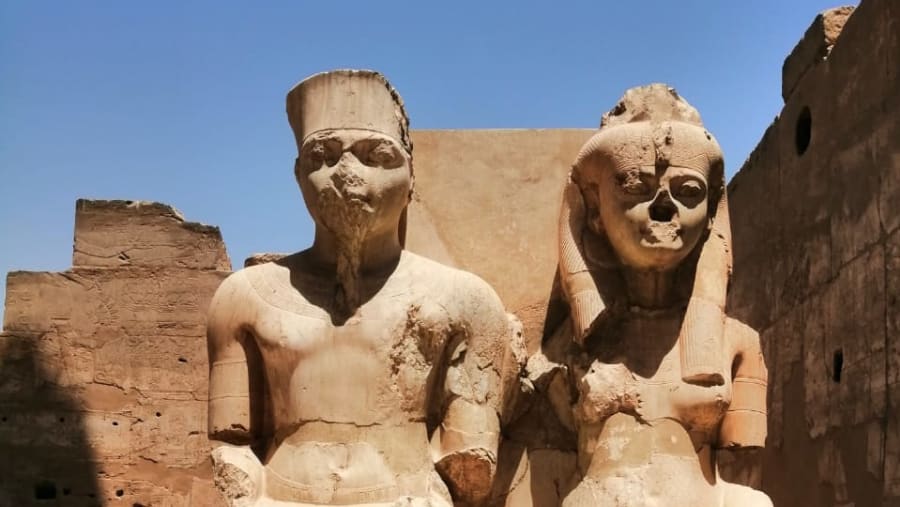 ancient Egyptian statues