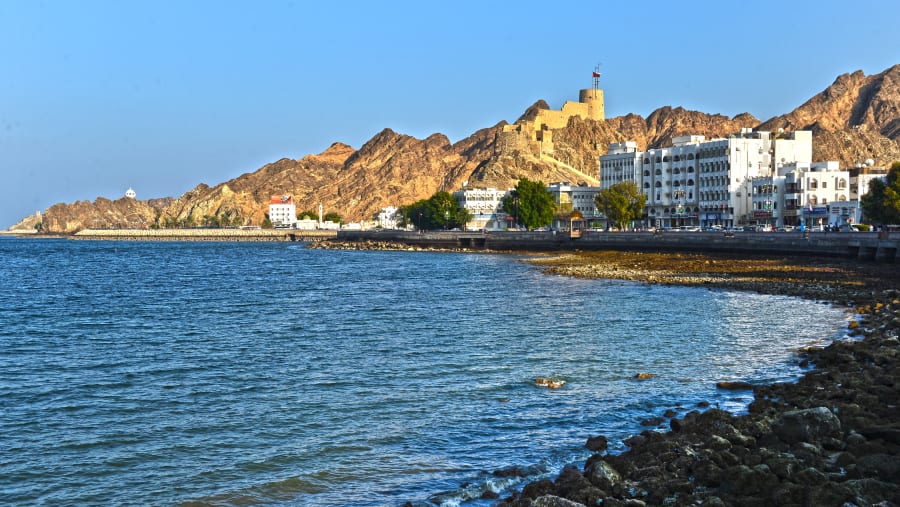 Riyam Park and Old Muscat (Mutrah) coastline