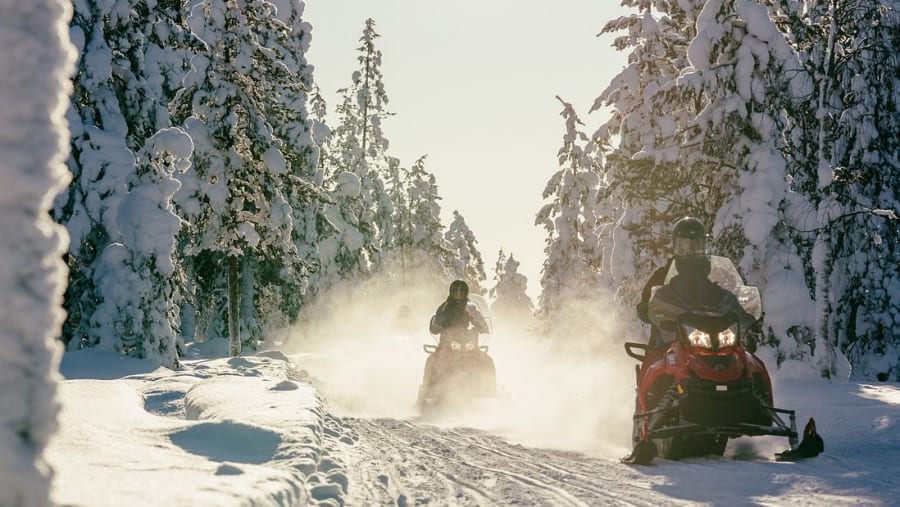 Snowmobiling