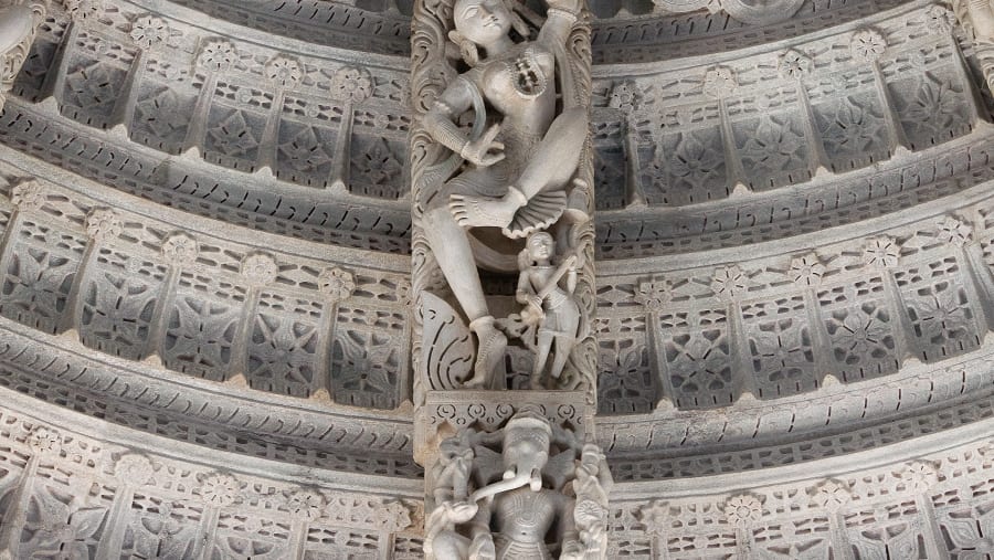 Bas-Relief Work in Ranakpur Temple