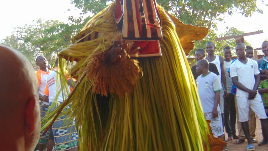 Gholi Mask Dance In Ivory Coast