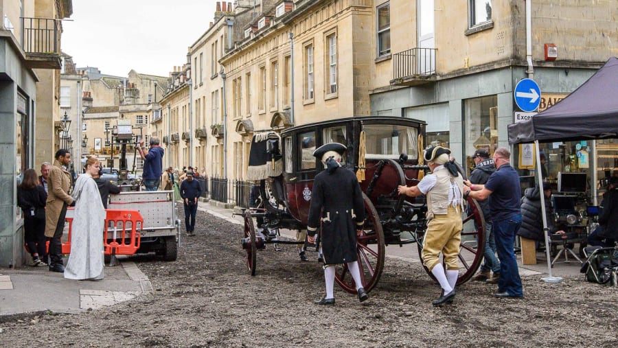Visit the sets of Bridgerton