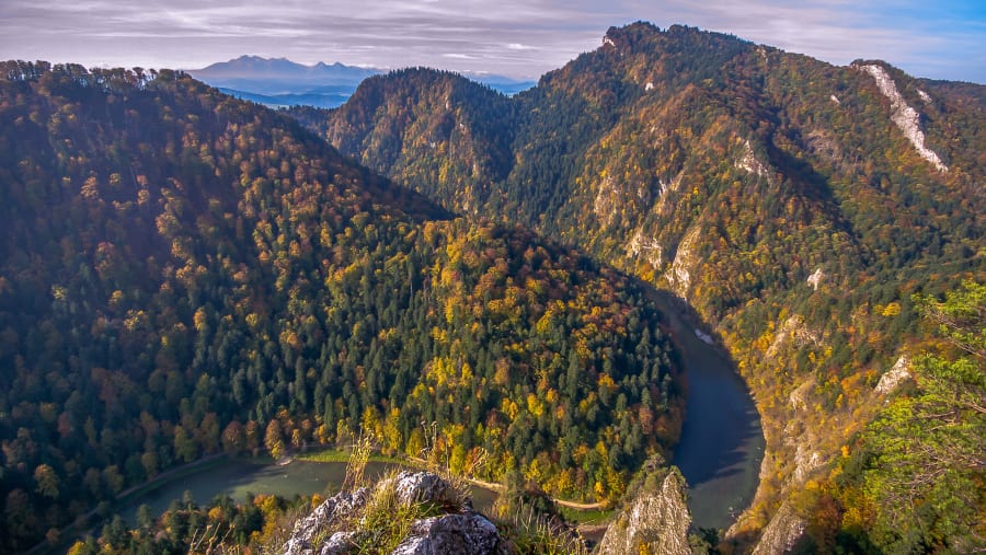 Dunajec Gorge among the Pieniny Mountains