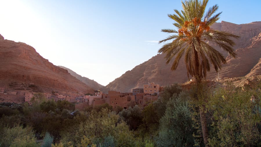 Scenic view of Tinghir