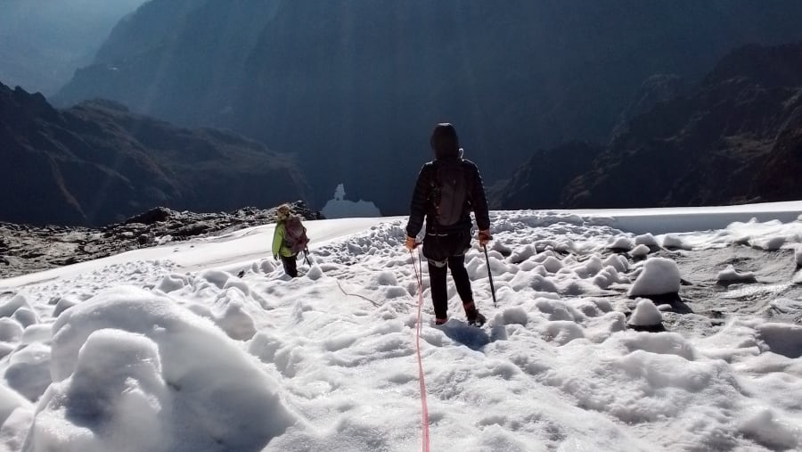 Hike at Rwenzori mountains