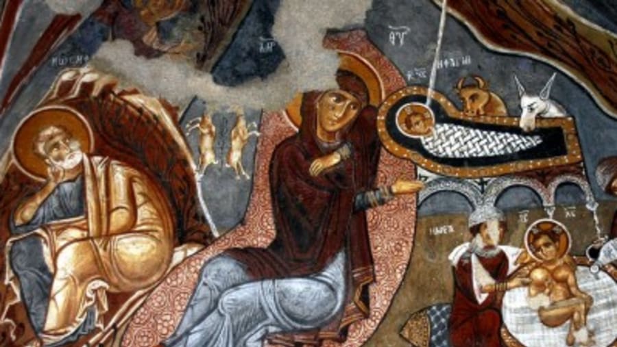 wall painting at Goreme Museum