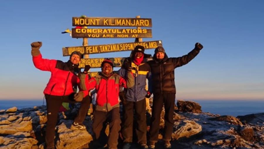 At the summit of Kili