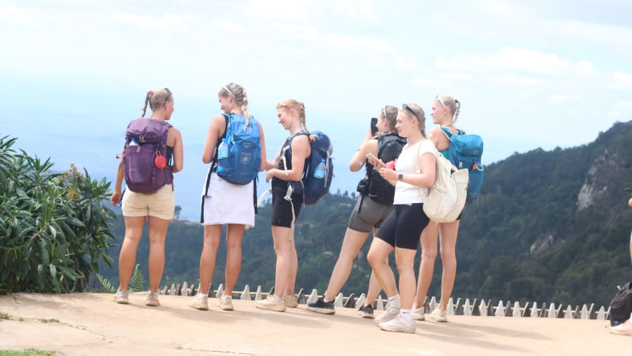 Travelers in Lushoto Highlands