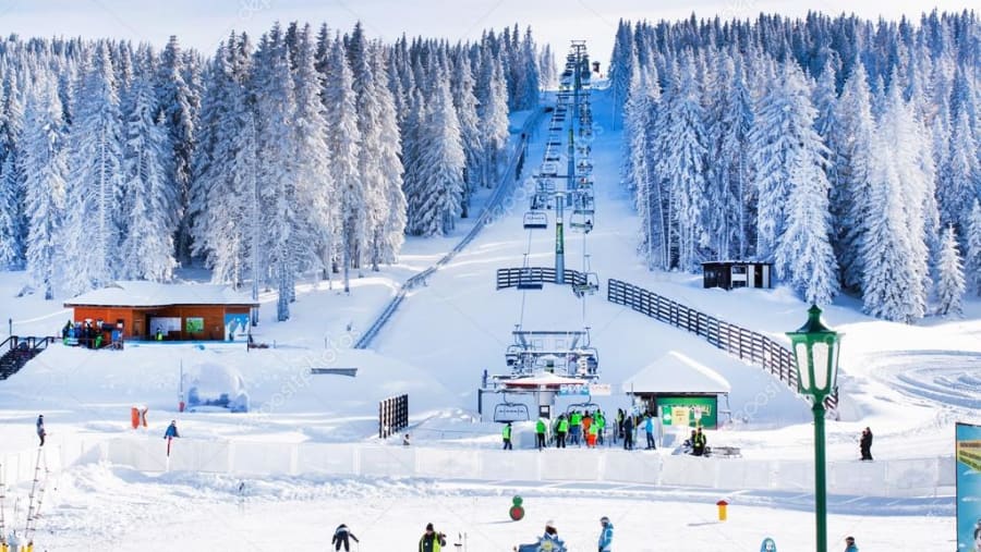 Ski Lift in Tufandag Resort, Azerbaijan