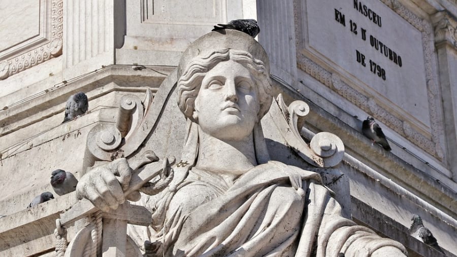 Column of Dom Pedro IV in Rossio Square