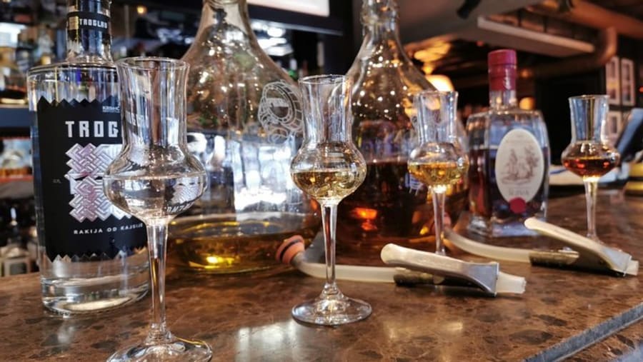 Traditional Serbian Brandy Tasting