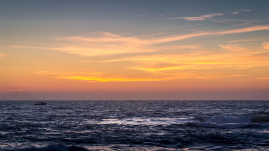 Scenic Sunset in Alexandria, Egypt