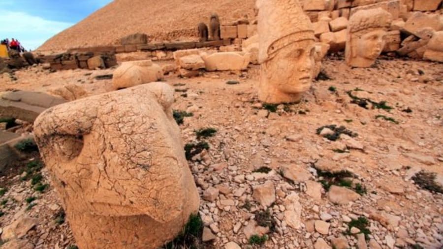 Statues on the peak of Mount Nemrut