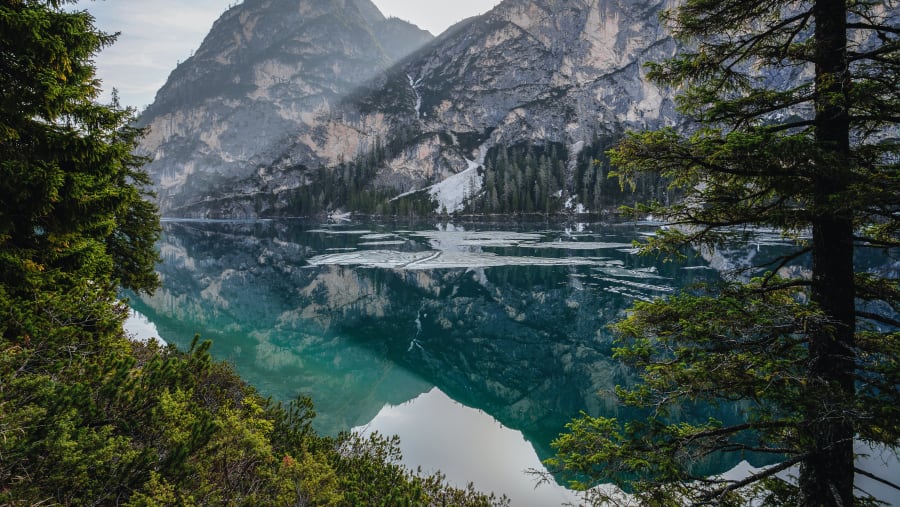 Mountains Near Body of Water