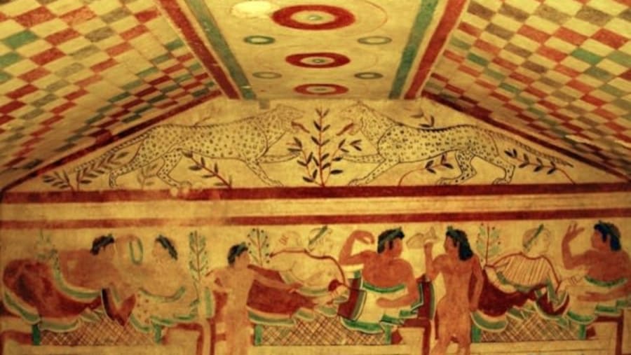 Etruscan tomb of Tarquinia