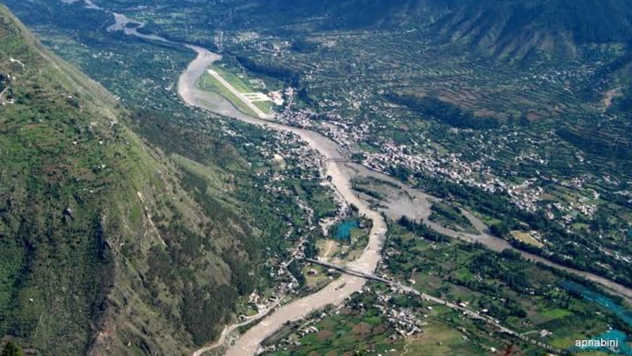 Aerial View of Kullu Valley