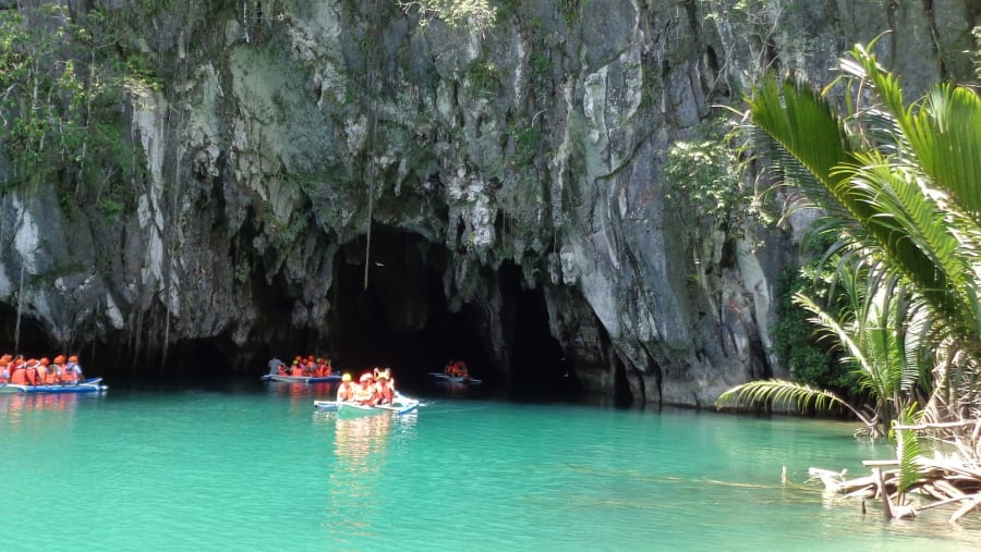 Enter the underground caves