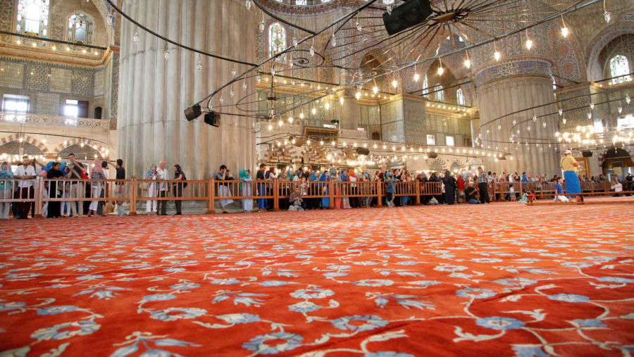 Inside the Blue Mosque
