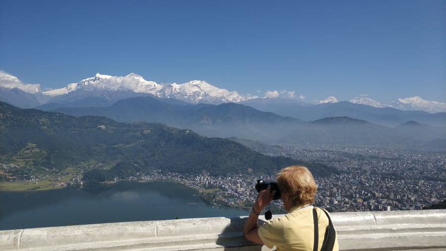 Watch a breathtaking sunset from Sarangkot in Nepal