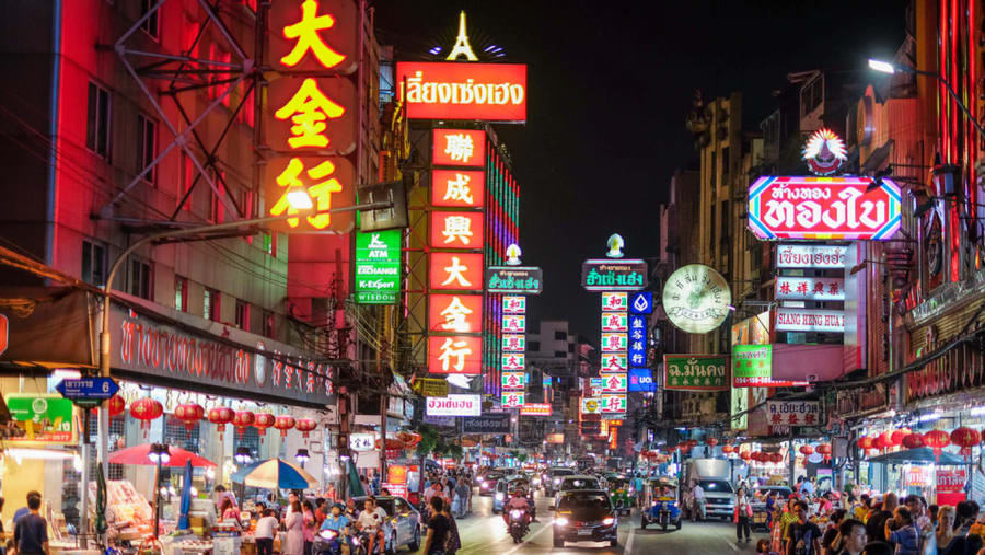 China Town Night View