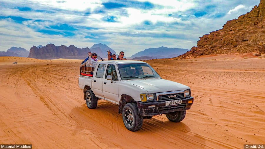Travellers in Toyota Hilux