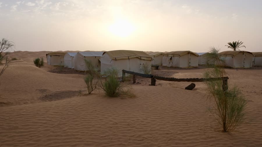Camp in the Desert in Zmela