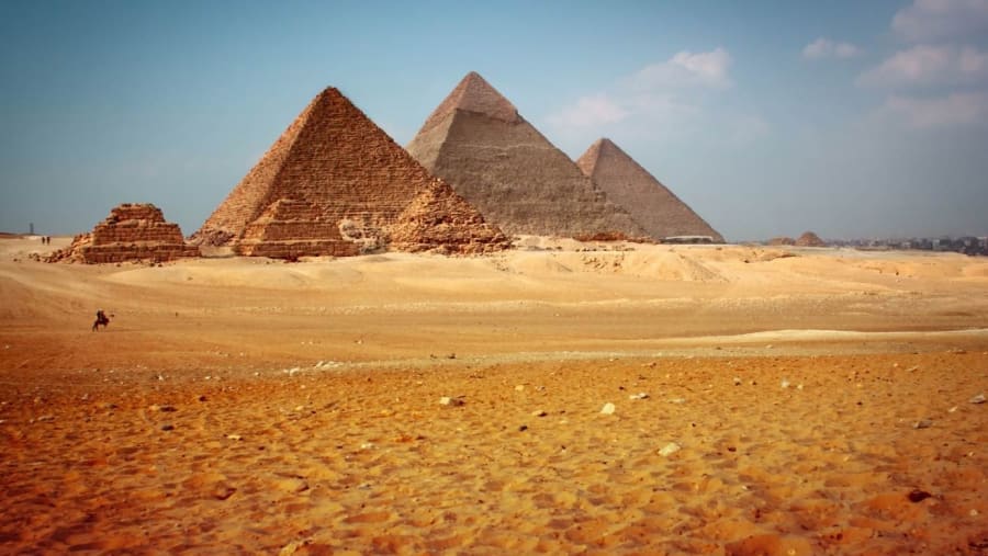 Marvel at the Giza Pyramids