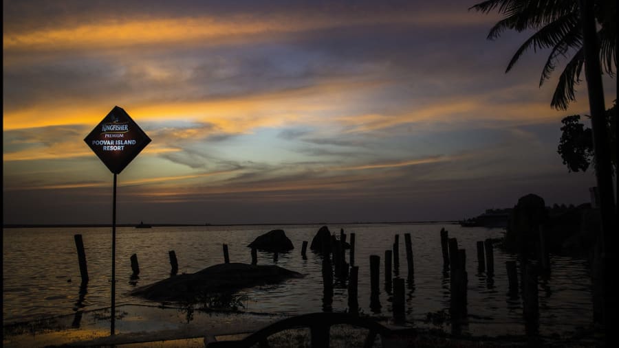 Sunset at Poovar Island