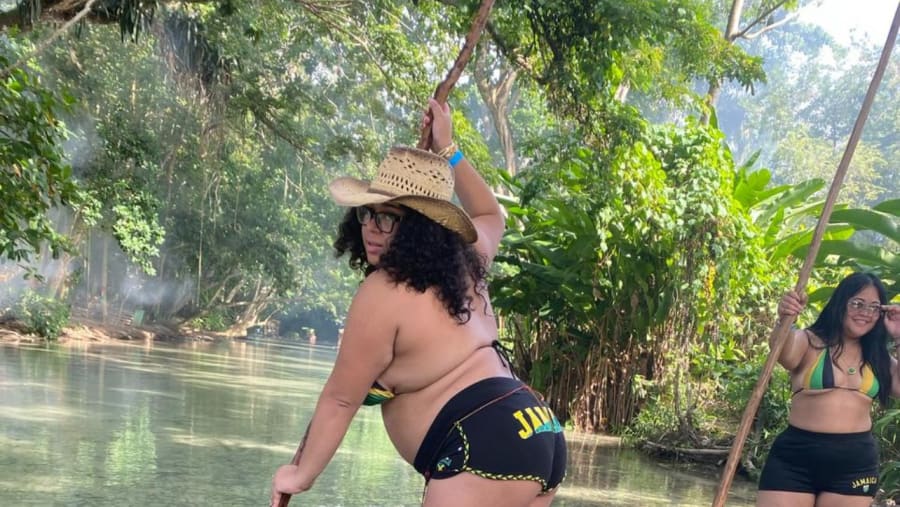Bamboo rafting in Montego Bay