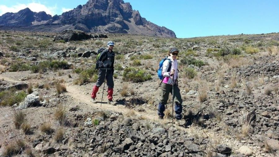 Trekking through Rongai Route